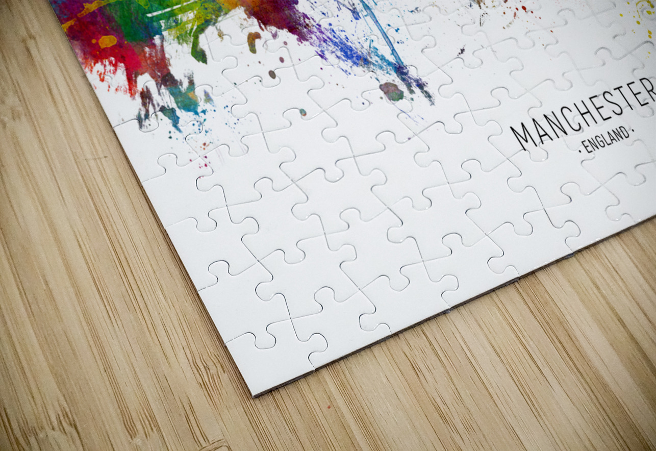 Manchester England Skyline Michael Tompsett Puzzle
