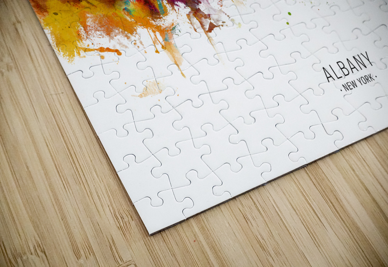 Albany New York Skyline Michael Tompsett Puzzle