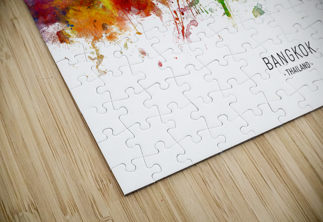 Bangkok Thailand Skyline Michael Tompsett Puzzle