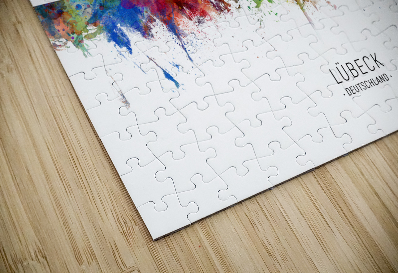 Lubeck Germany Skyline Michael Tompsett Puzzle