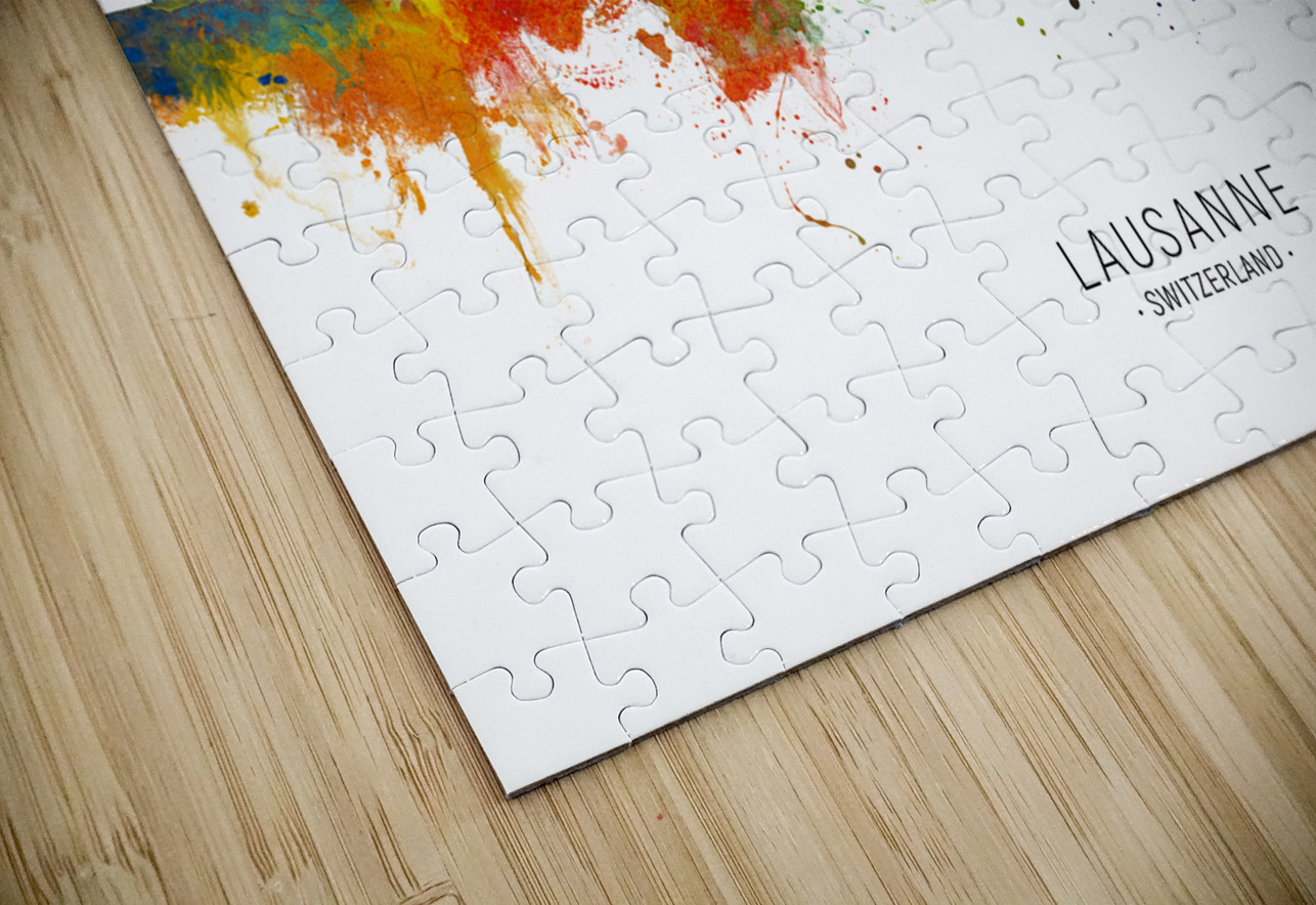 Lausanne Switzerland Skyline Michael Tompsett Puzzle