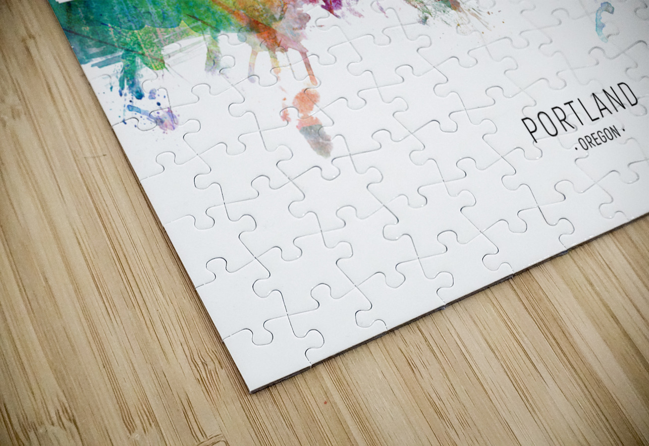 Portland Oregon Skyline Michael Tompsett Puzzle