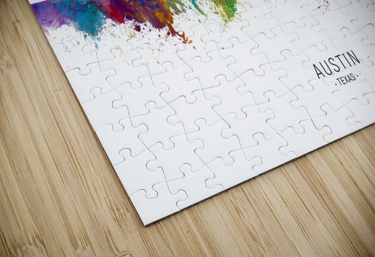 Austin Texas Skyline Michael Tompsett Puzzle