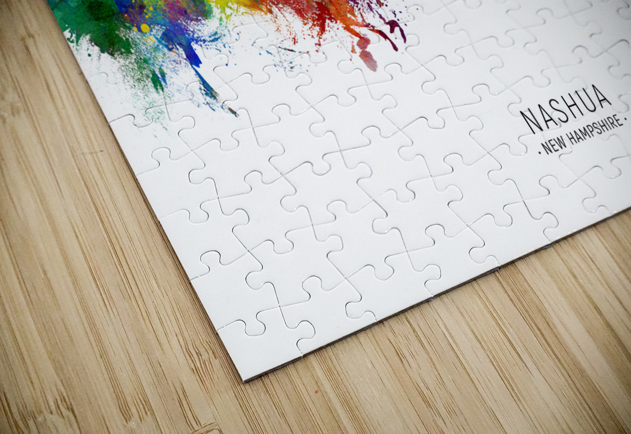 Nashua New Hampshire Skyline Michael Tompsett Puzzle