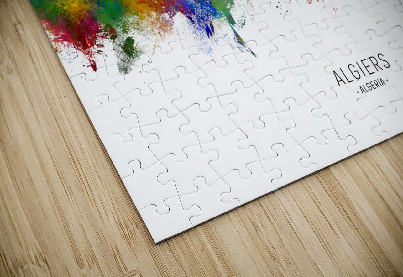 Algiers Algeria Skyline Michael Tompsett Puzzle