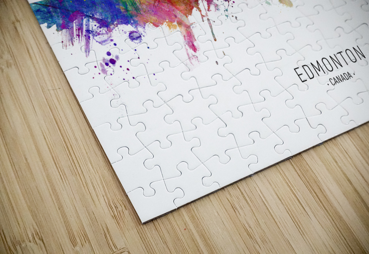 Edmonton Canada Skyline Michael Tompsett Puzzle