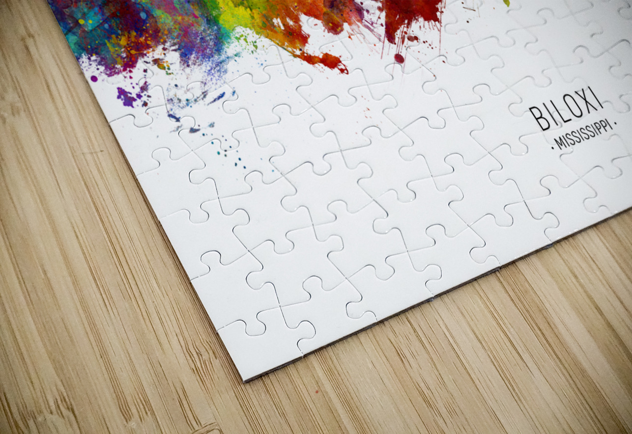 Biloxi Mississippi Skyline Michael Tompsett Puzzle