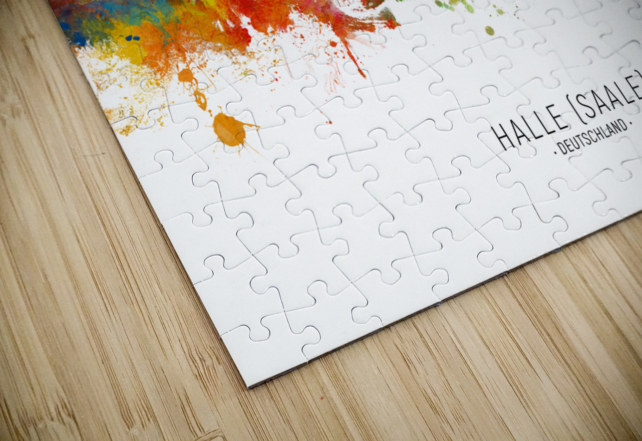 Halle Saale Germany Skyline Michael Tompsett Puzzle