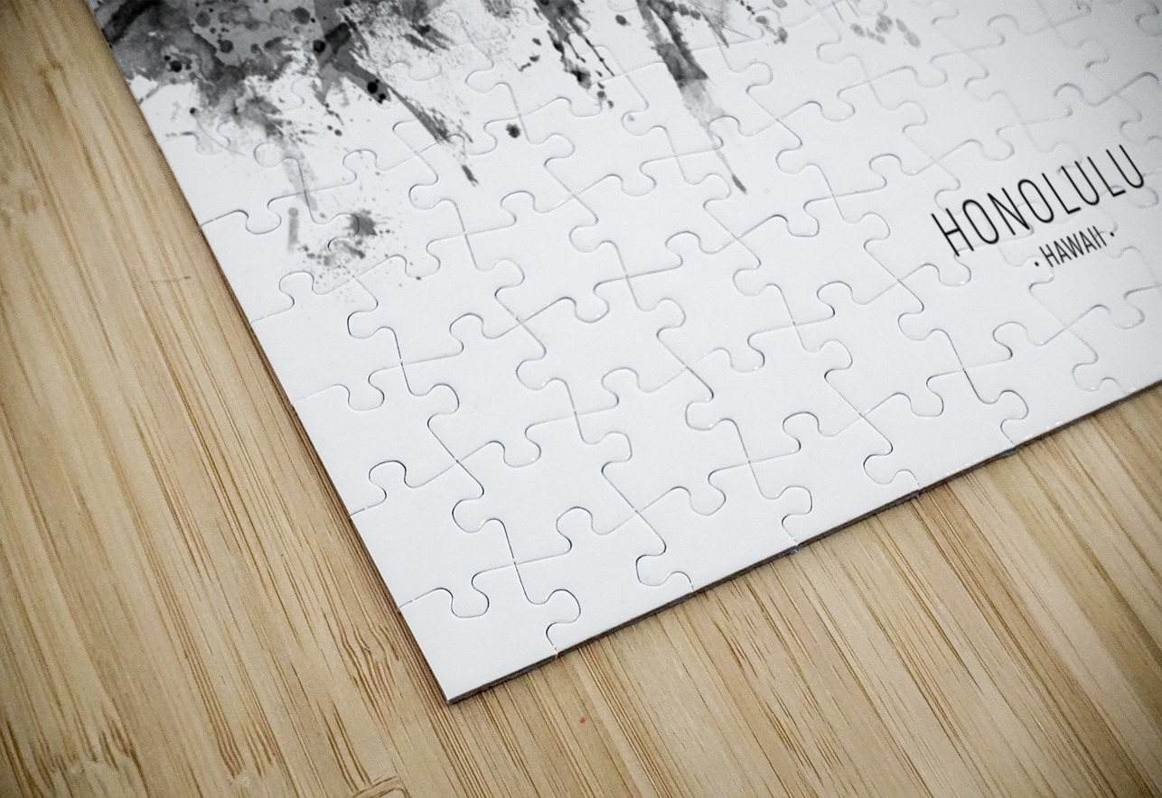 Honolulu Hawaii Skyline Michael Tompsett Puzzle