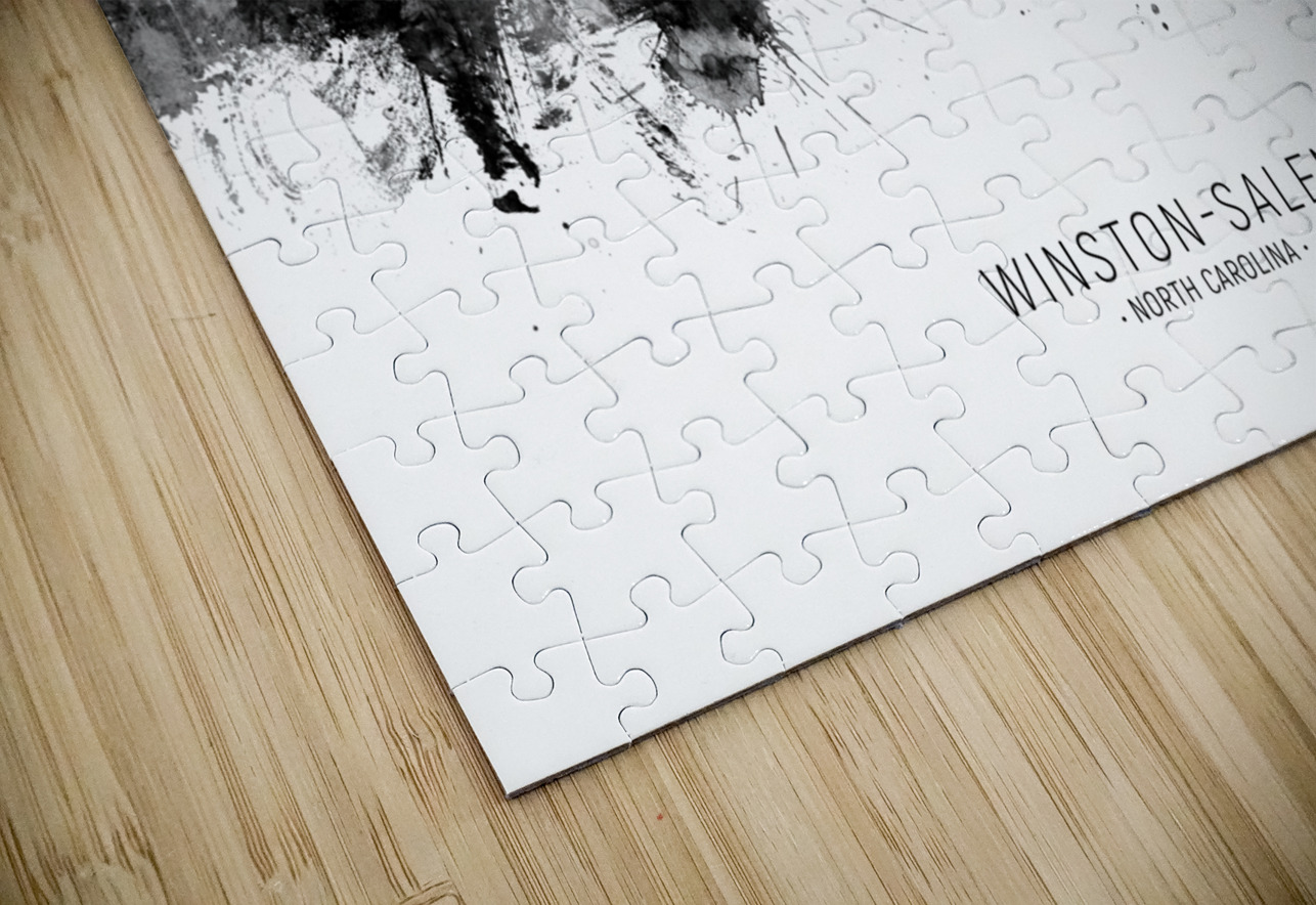 Winston-Salem North Carolina Skyline Michael Tompsett Puzzle