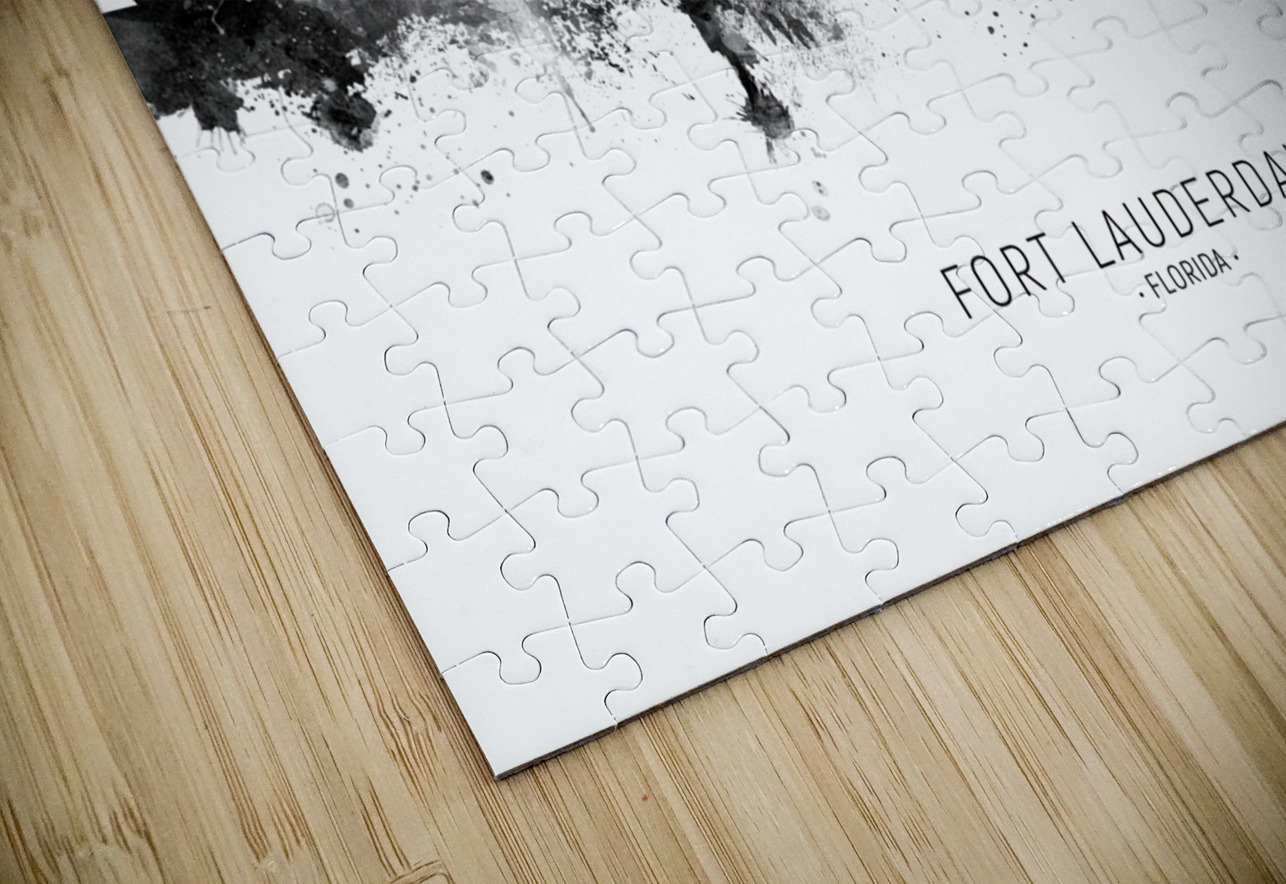 Fort Lauderdale Florida Skyline Michael Tompsett Puzzle