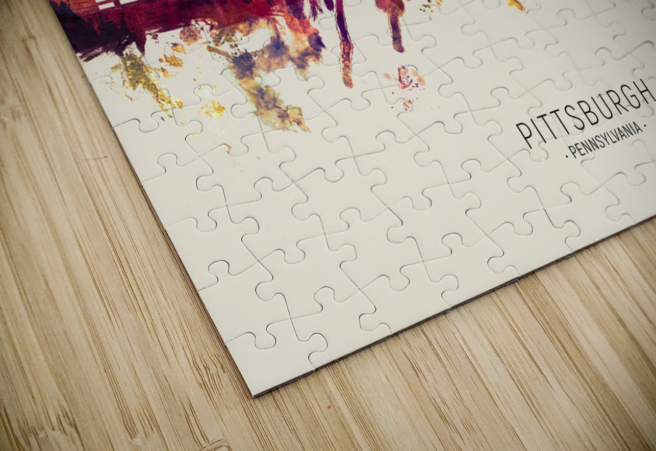 Pittsburgh Pennsylvania Skyline Michael Tompsett Puzzle