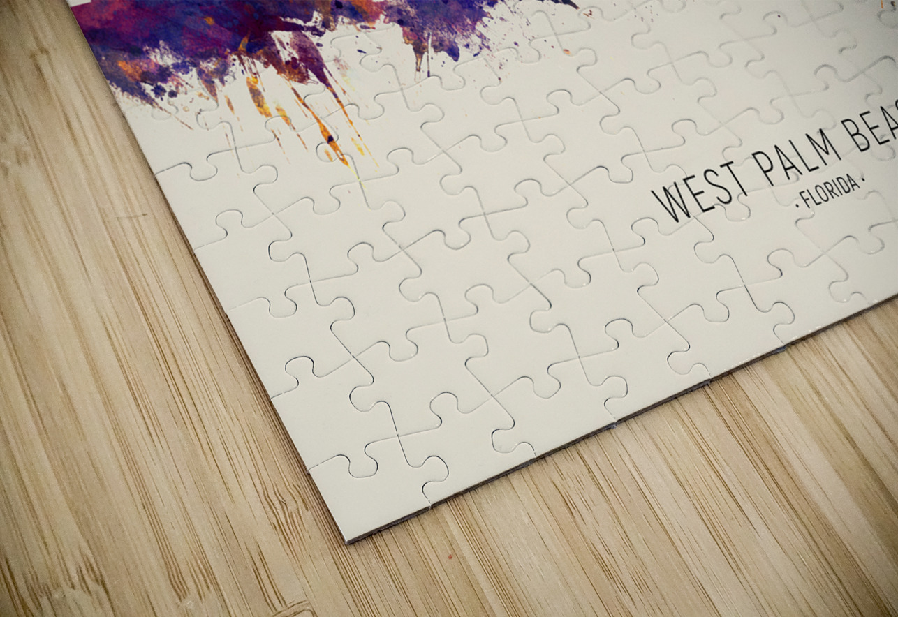 West Palm Beach Florida Skyline Michael Tompsett Puzzle