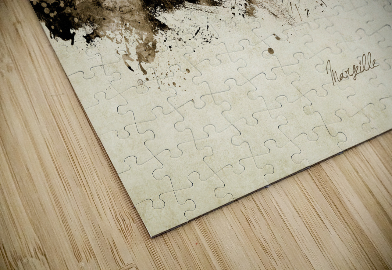 Marseille France Skyline Michael Tompsett Puzzle