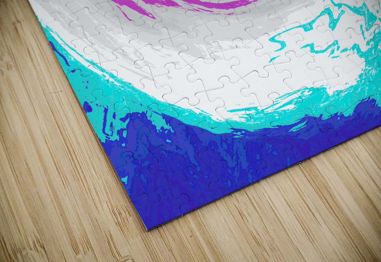 Abstract Vibrant Swirling Melting Forest Catriona Roberts Nature Photography and Designs Puzzle