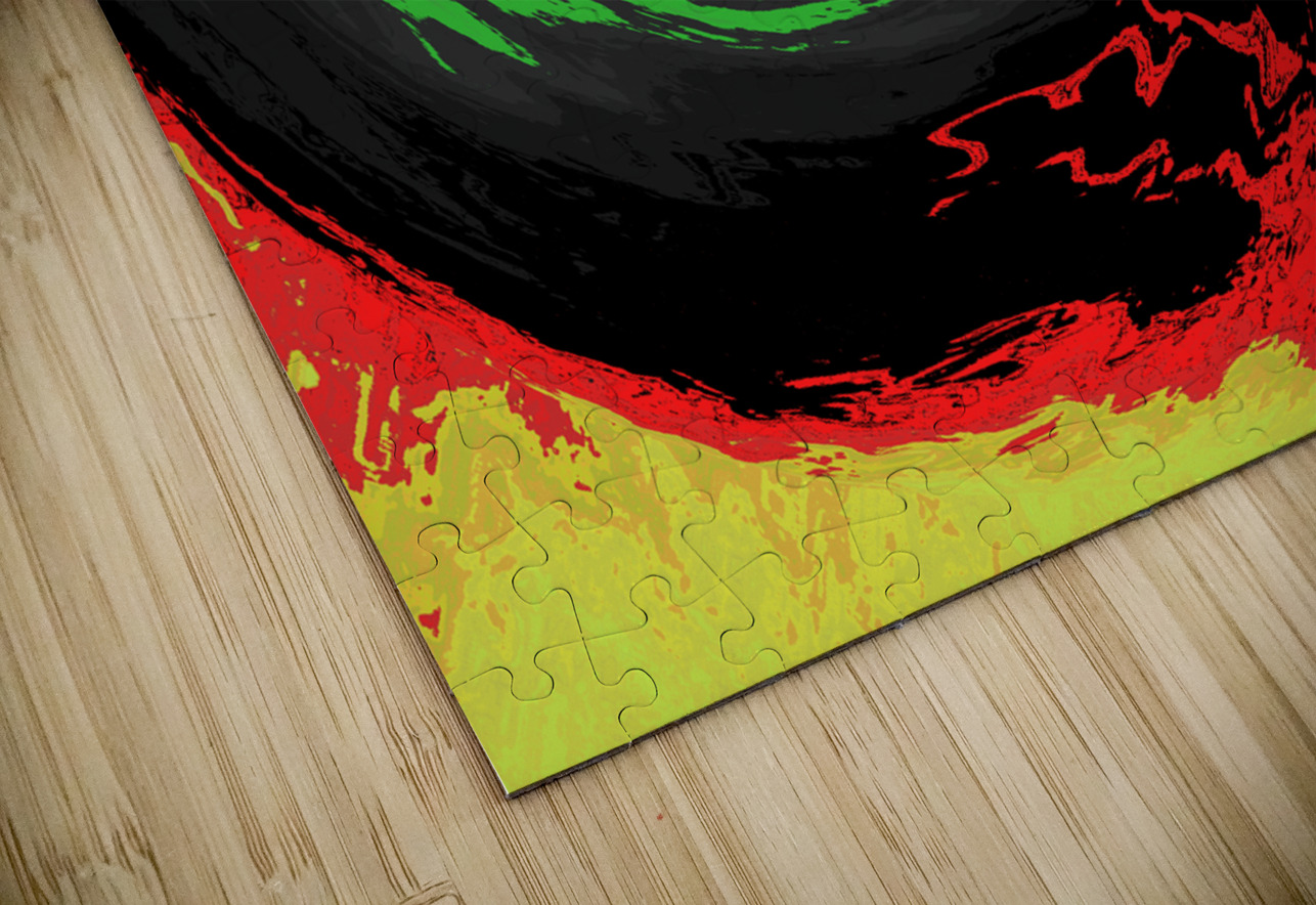 Abstract Swirling Dynamic Melting Forest  Catriona Roberts Nature Photography and Designs Puzzle