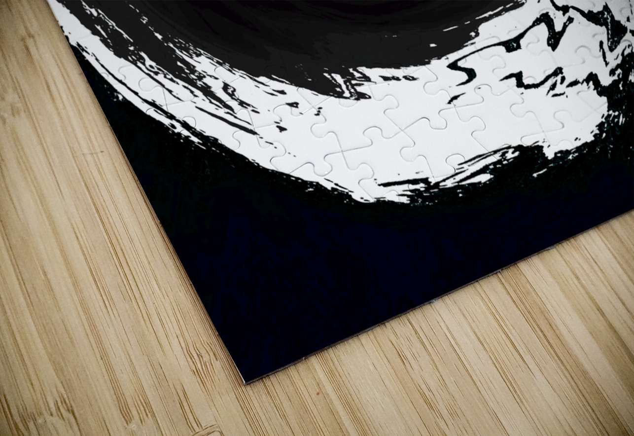 Abstract Swirling Monochrome Melting Forest  Catriona Roberts Nature Photography and Designs Puzzle