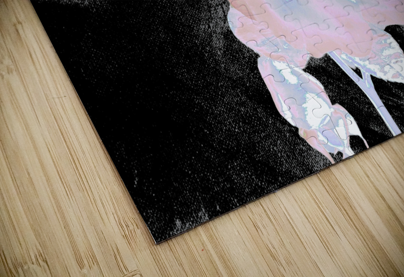 Abstract Ethereal Rose on a Dark Abstract Background  Catriona Roberts Nature Photography and Designs Puzzle