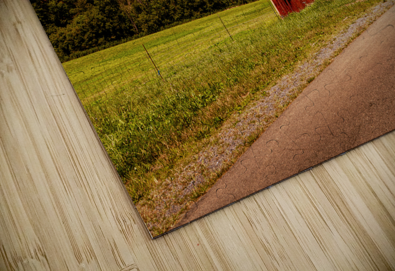 Old West Virginia Red Barn Norma Brandsberg Photography Puzzle