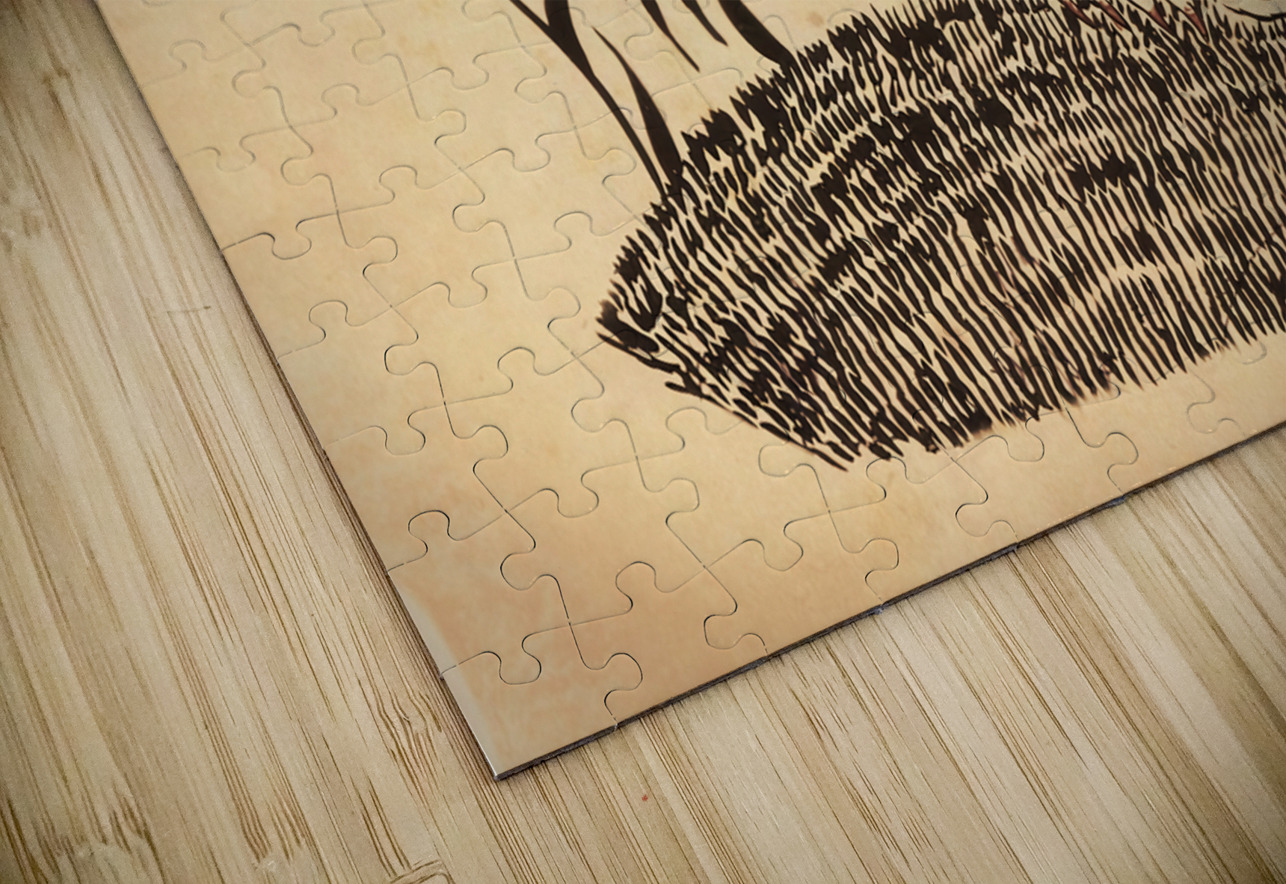 1960s Tiger Art Row One Brand Puzzle