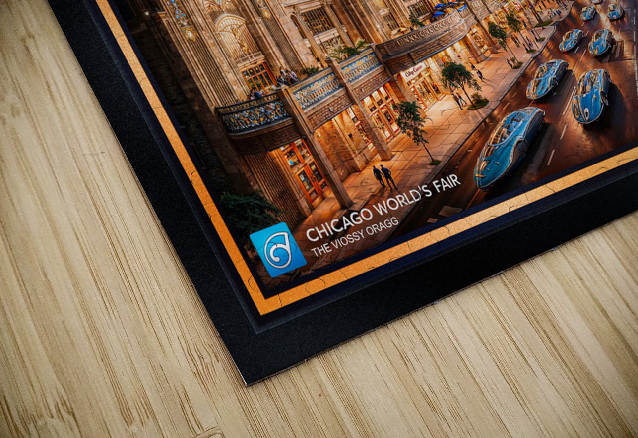 Retro-Futuristic Cityscape Of The 2253 Chicago Worlds Fair Captivating AI Concept Art by Xzendor7 xzendor7 Puzzle