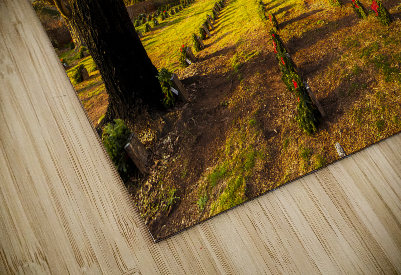 Old City Civil War Cemetery Christmas Wreaths Norma Brandsberg Photography Puzzle