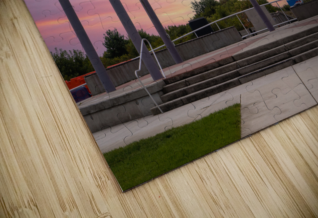 Centennial Park Sign in Wildwood Crest Sunrise Jason Fink Puzzle