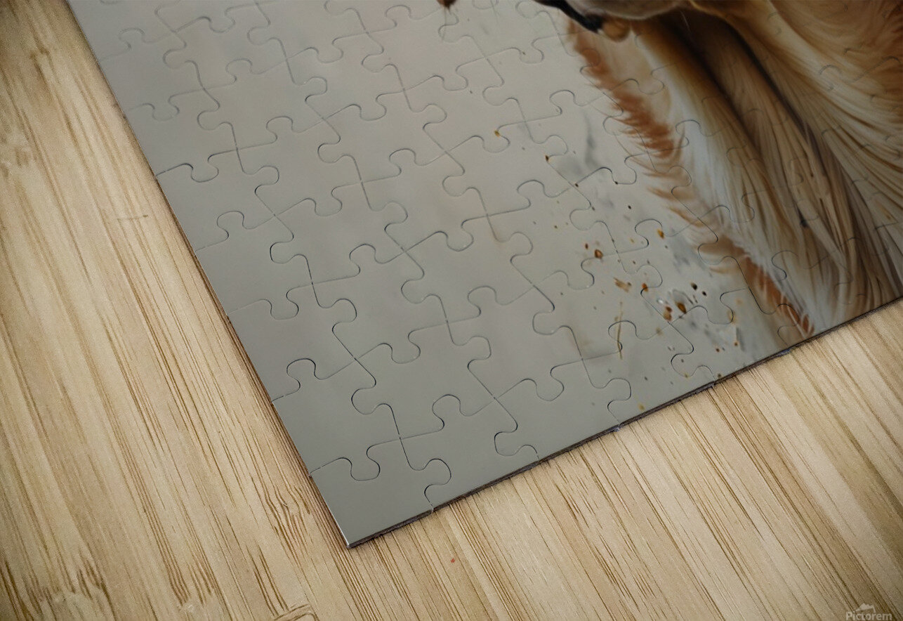 Golden Labrador Watercolor Art – Perfect Gift for Dog Lovers and Pet Owners Wall Martique Puzzle