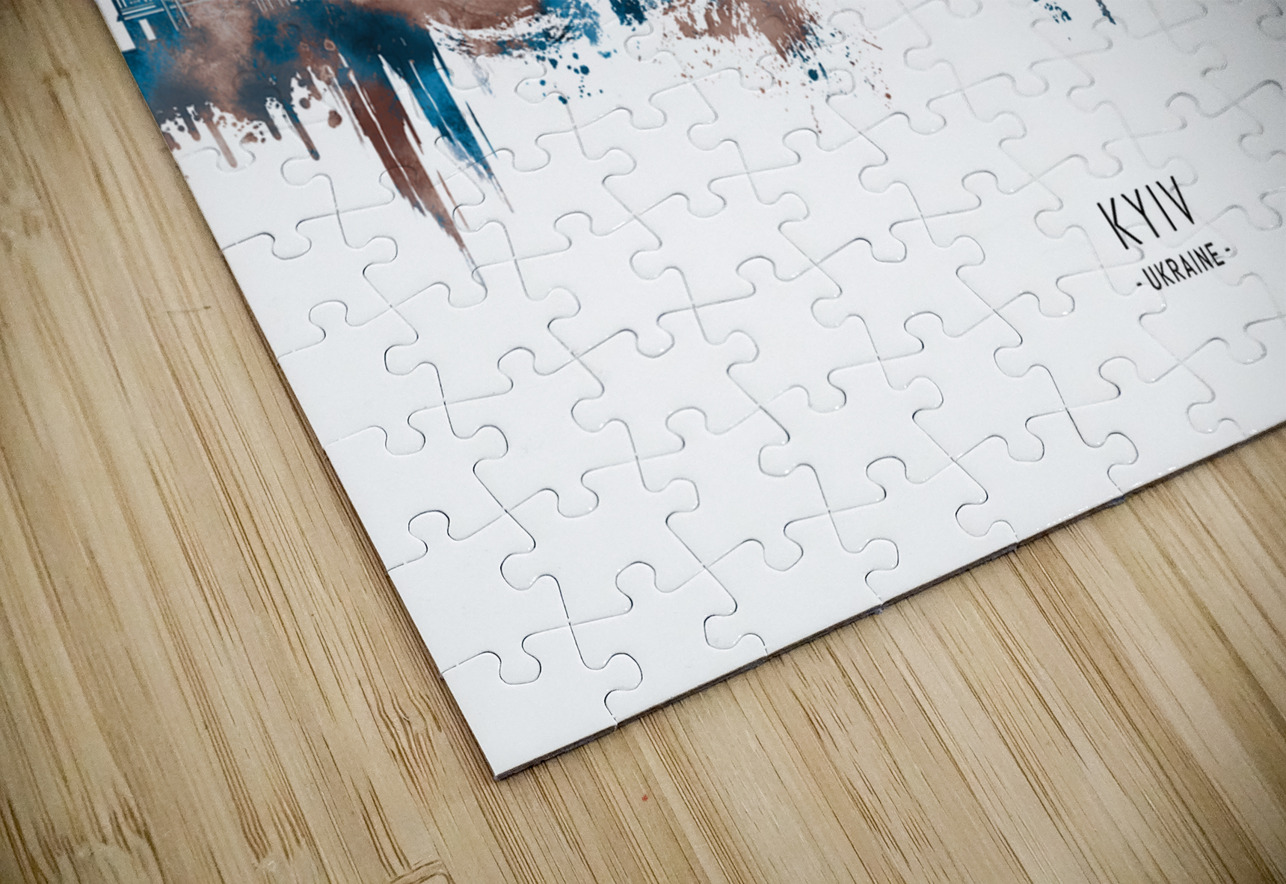 Kyiv Ukraine Skyline Sepia Towseef Dar Puzzle