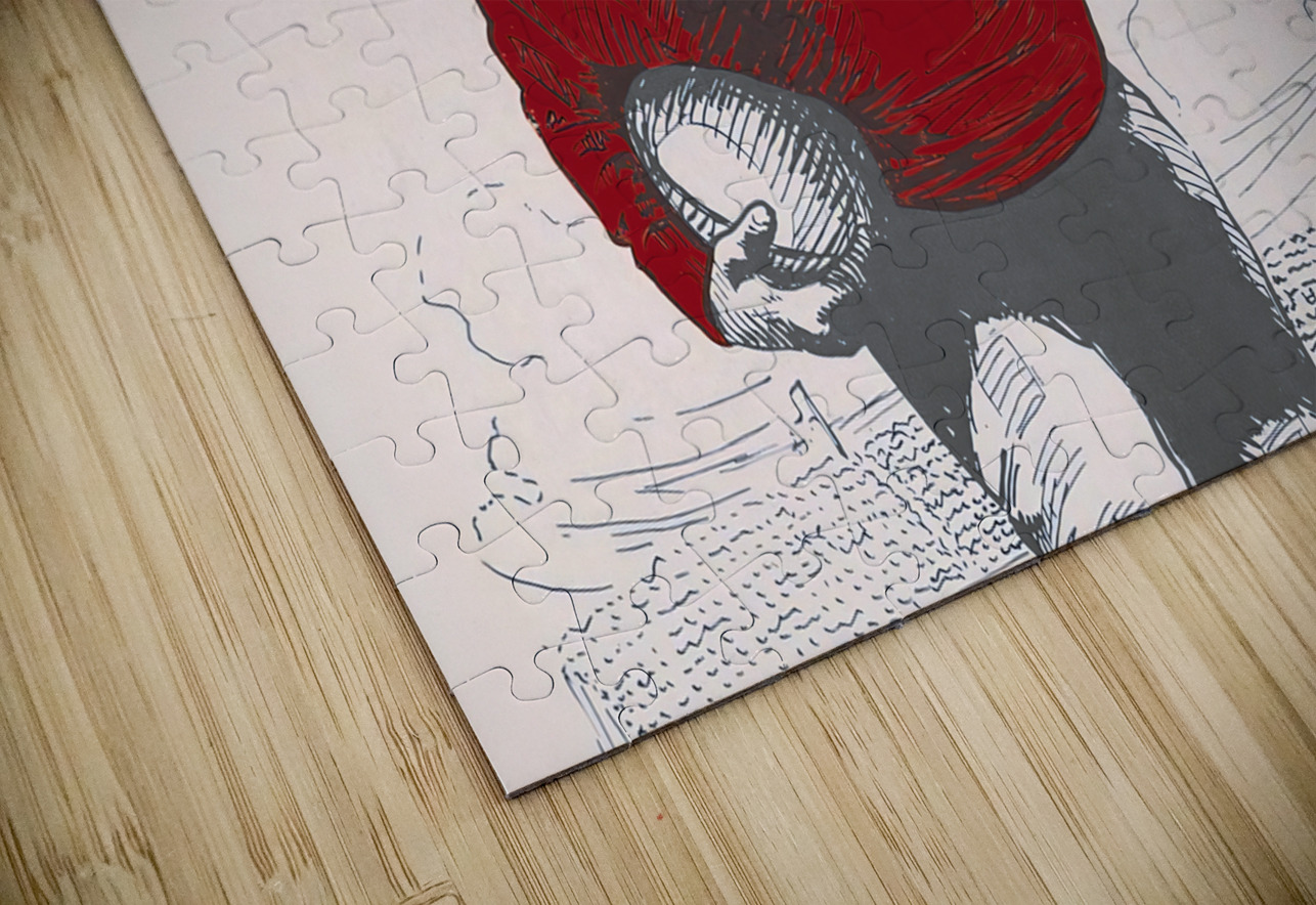 vintage washington state college football art Row One Brand Puzzle