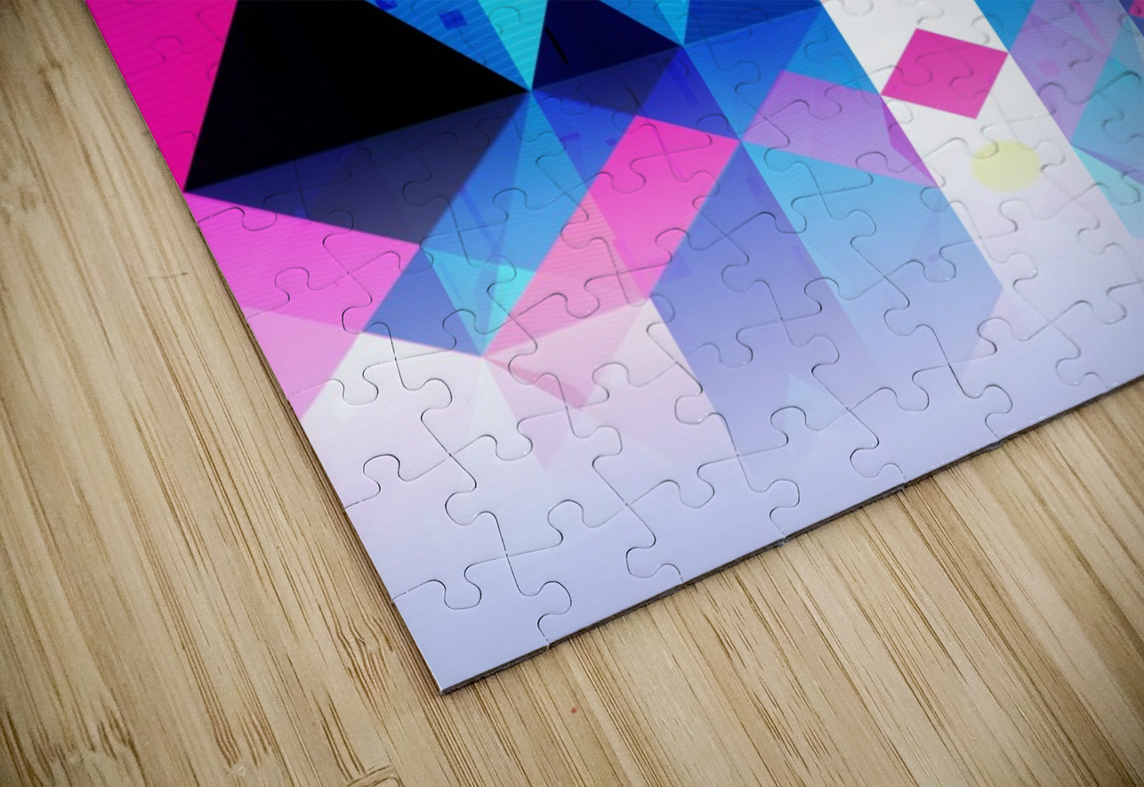 Colorful geometric landscape ARTenyo art Puzzle