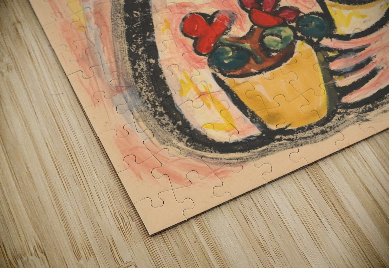 Girl with a basket of flowers [1937–1938] by Mikuláš Galanda [1895–1938] MyCozyFineArt Puzzle