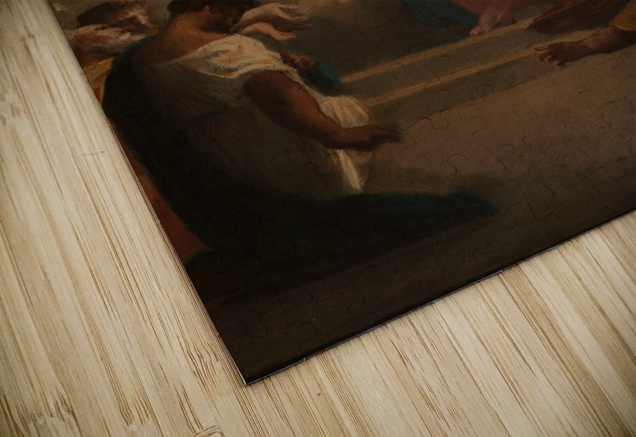 La Pentecôte [1864] by Felix–Henri Giacomotti [1828–1909] MyCozyFineArt Puzzle