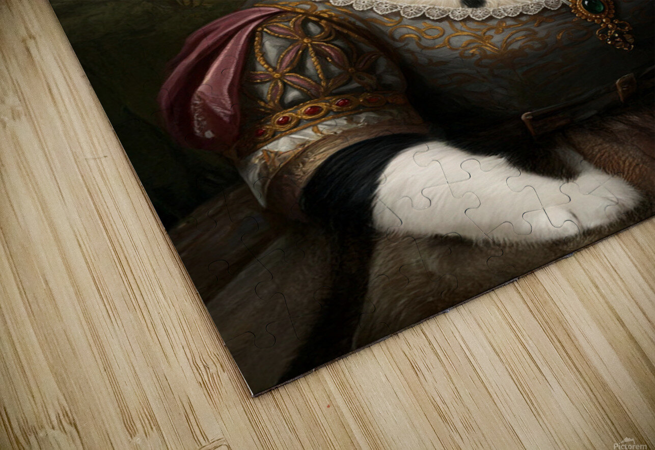 Queen Black and White Cat Brandon Dorr Puzzle