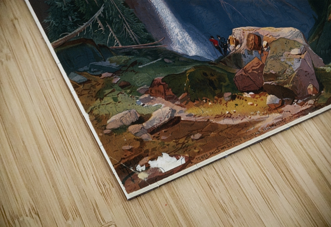 Tower Falls and Sulphur Mountain. Yellowstone [ca. 1875] by Thomas Moran [1837–1926] MyCozyFineArt Puzzle