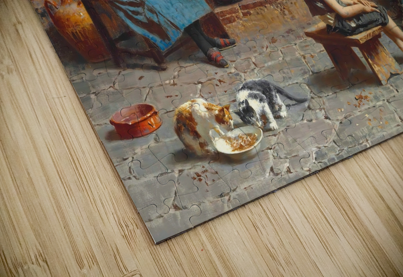 Storytime by Eugenio Zampighi [1859–1944] MyCozyFineArt Puzzle