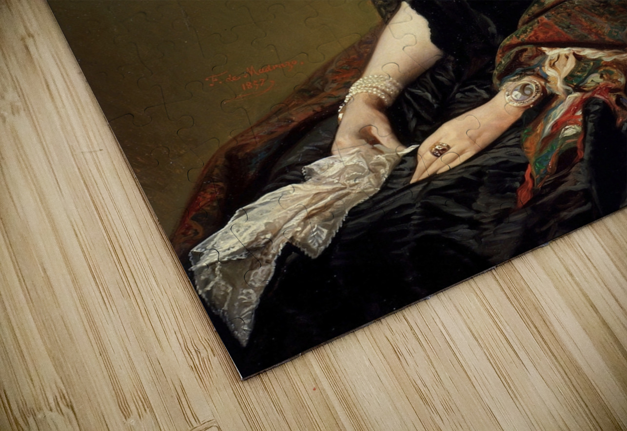 Gertrudis Goméz de Avellaneda [1857] by Federico de Madrazo y Kuntz [1815–1894] MyCozyFineArt Puzzle