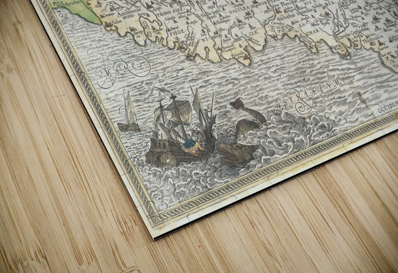 1584 Map of the Holy Land by Abraham Ortelius – Renaissance Map Depicting Biblical Sites Cities Rivers and Geography of Ancient Canaan and Judaea Reflecting European Scholarship of Sacred Geography in the 16th Century History In Your Home Puzzle