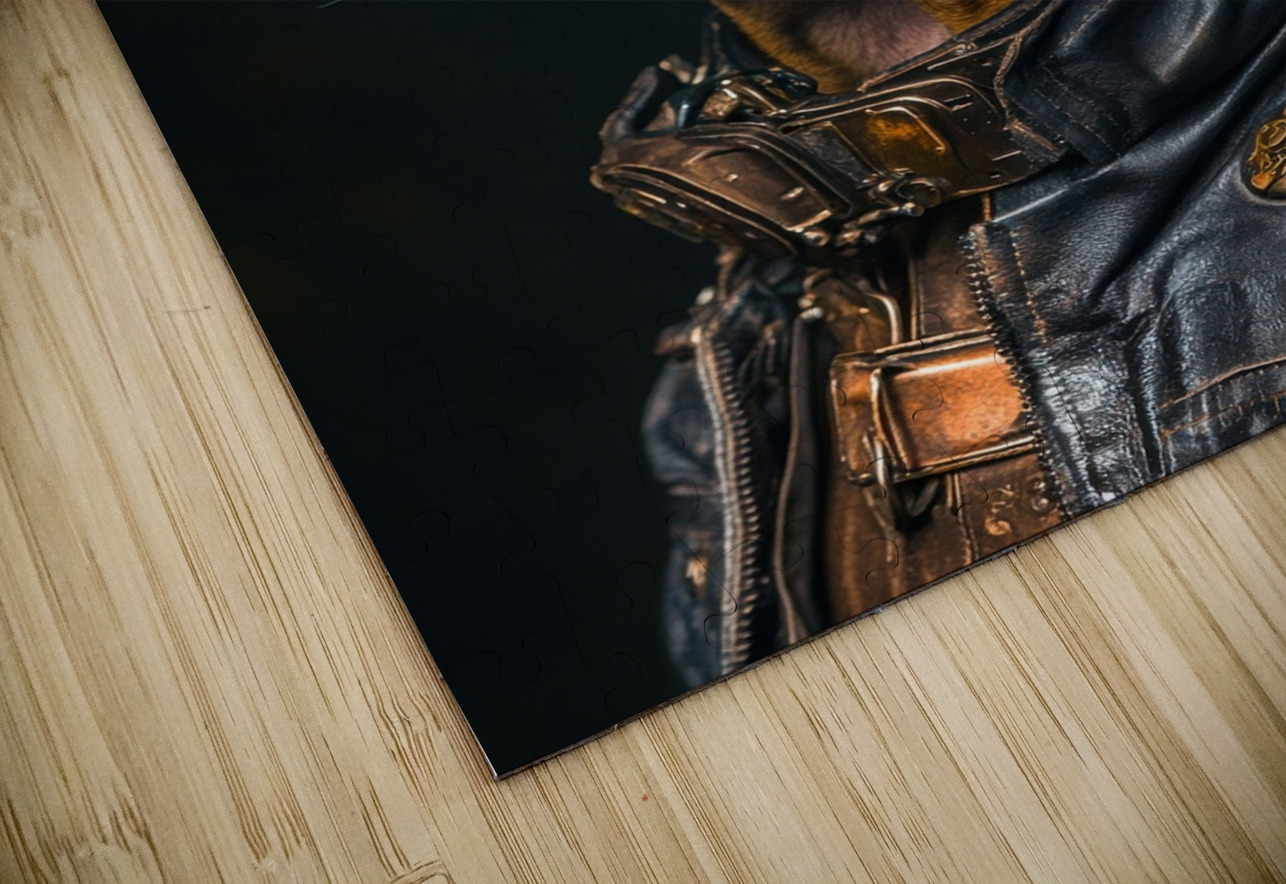 Steampunk Animal - A Cool Biker Dog Matthias Hauser Puzzle