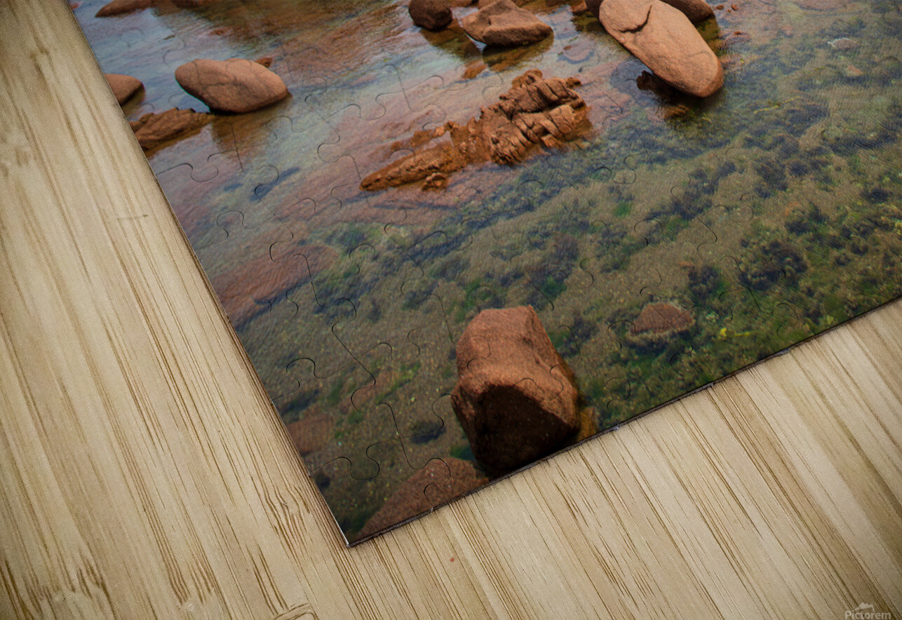 Boulders and clouds. Pink Granite Coast  Elena Dijour Puzzle