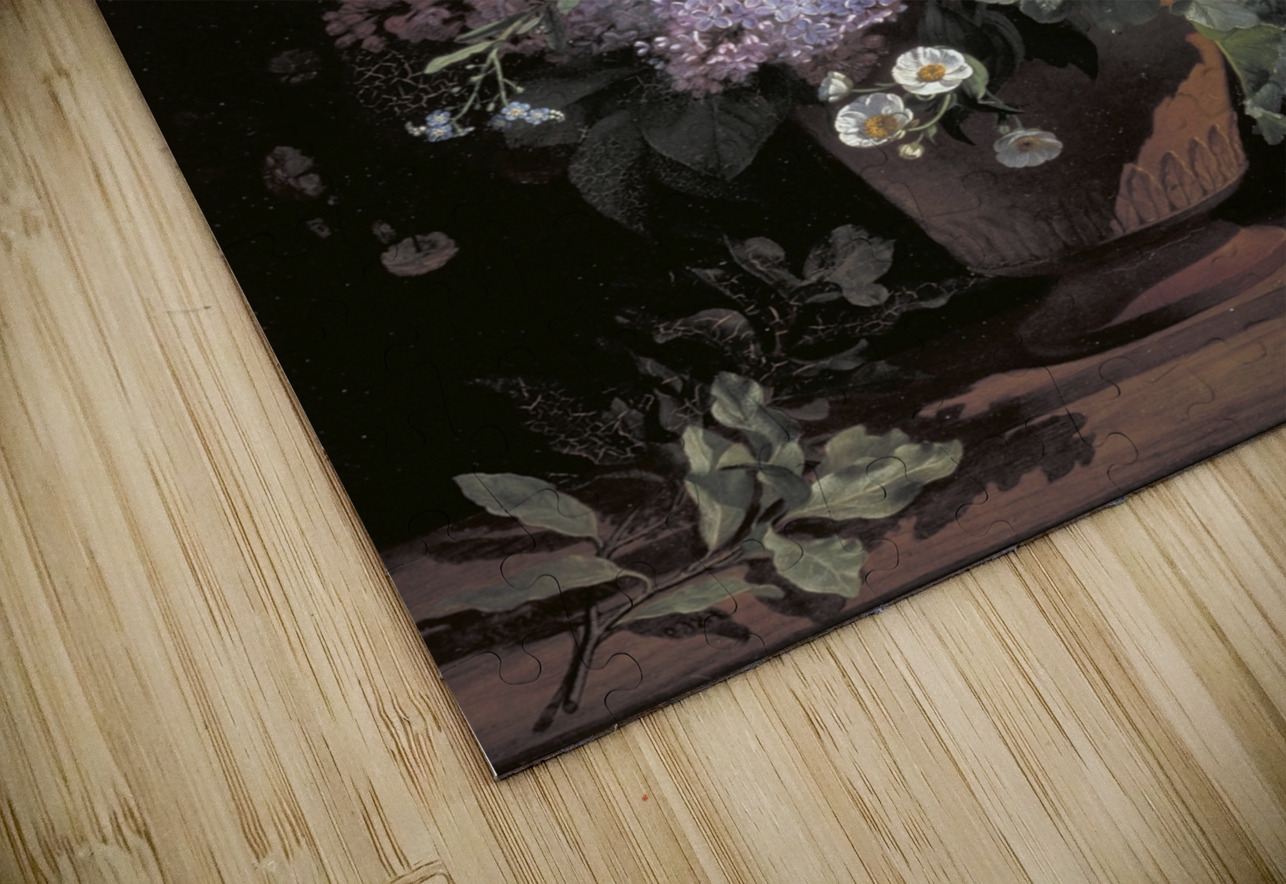 Flowers In A Vase [1869] by Otto Didrik Ottesen [1816–1892] MyCozyFineArt Puzzle