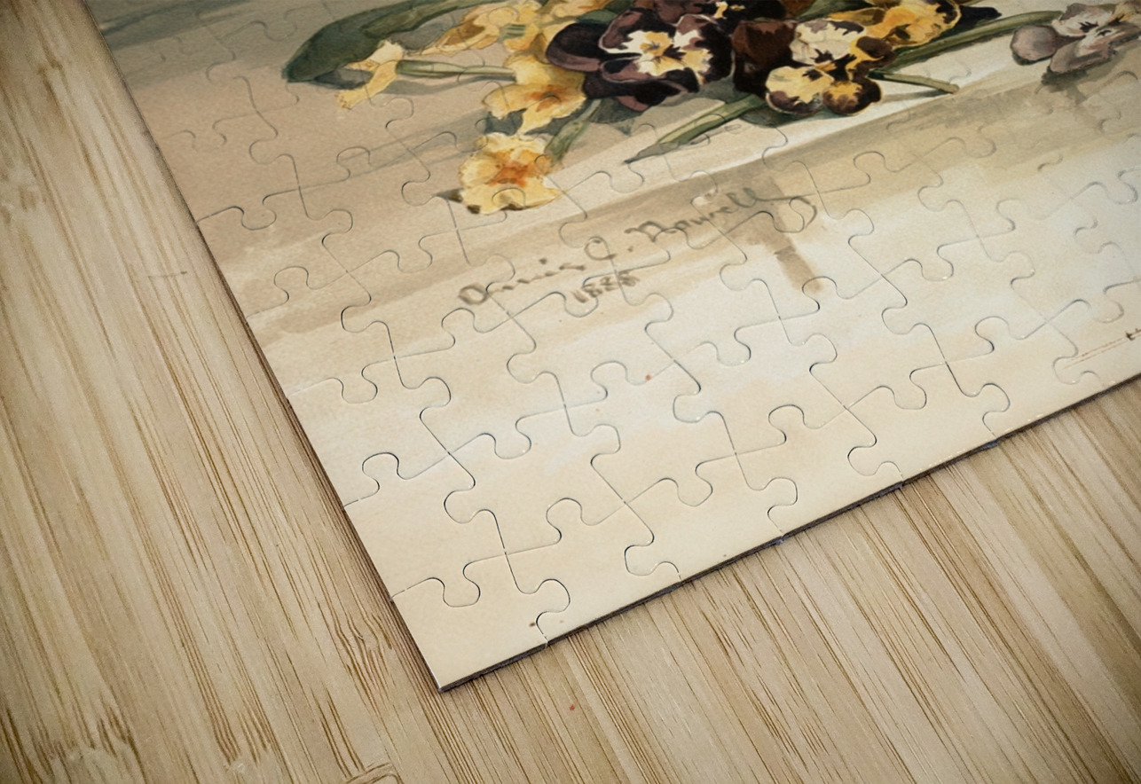 Jonquils [ca. 1861–1897] by Annie Nowell [1842–1935] MyCozyFineArt Puzzle