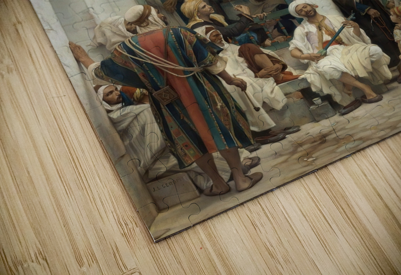 The Performance by Guillaume–Charles Brun [1825–1908] MyCozyFineArt Puzzle