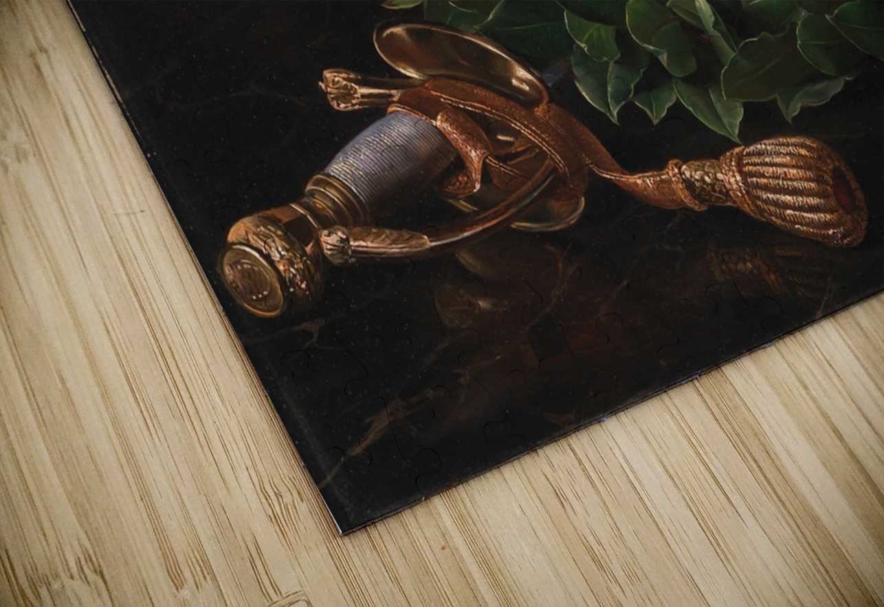 En Kårde Med Laurbærkrans [1848] by Johan Laurentz Jensen [1800–1856] MyCozyFineArt Puzzle