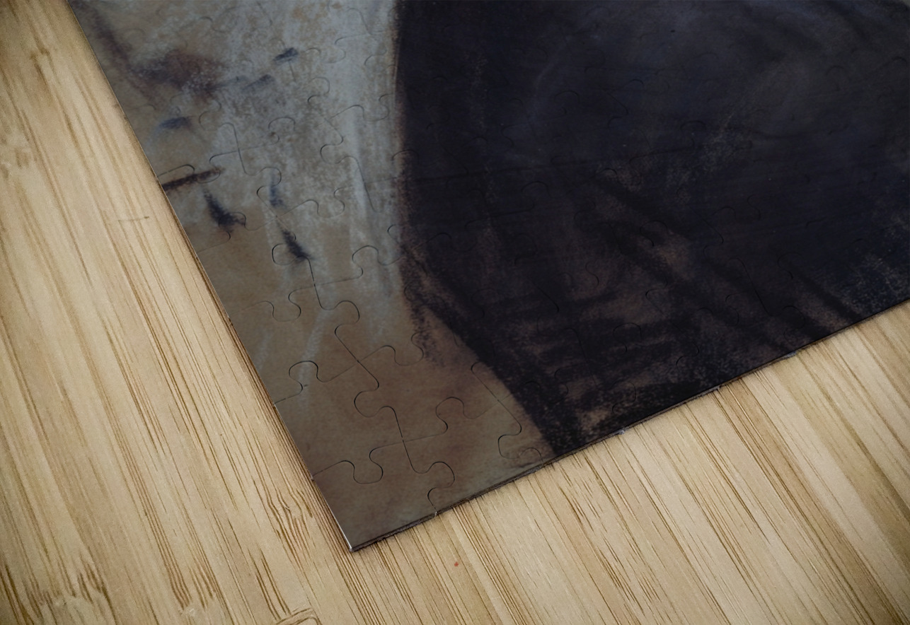 Portrait de femme de profil by Paul César Helleu [1859–1927] MyCozyFineArt Puzzle