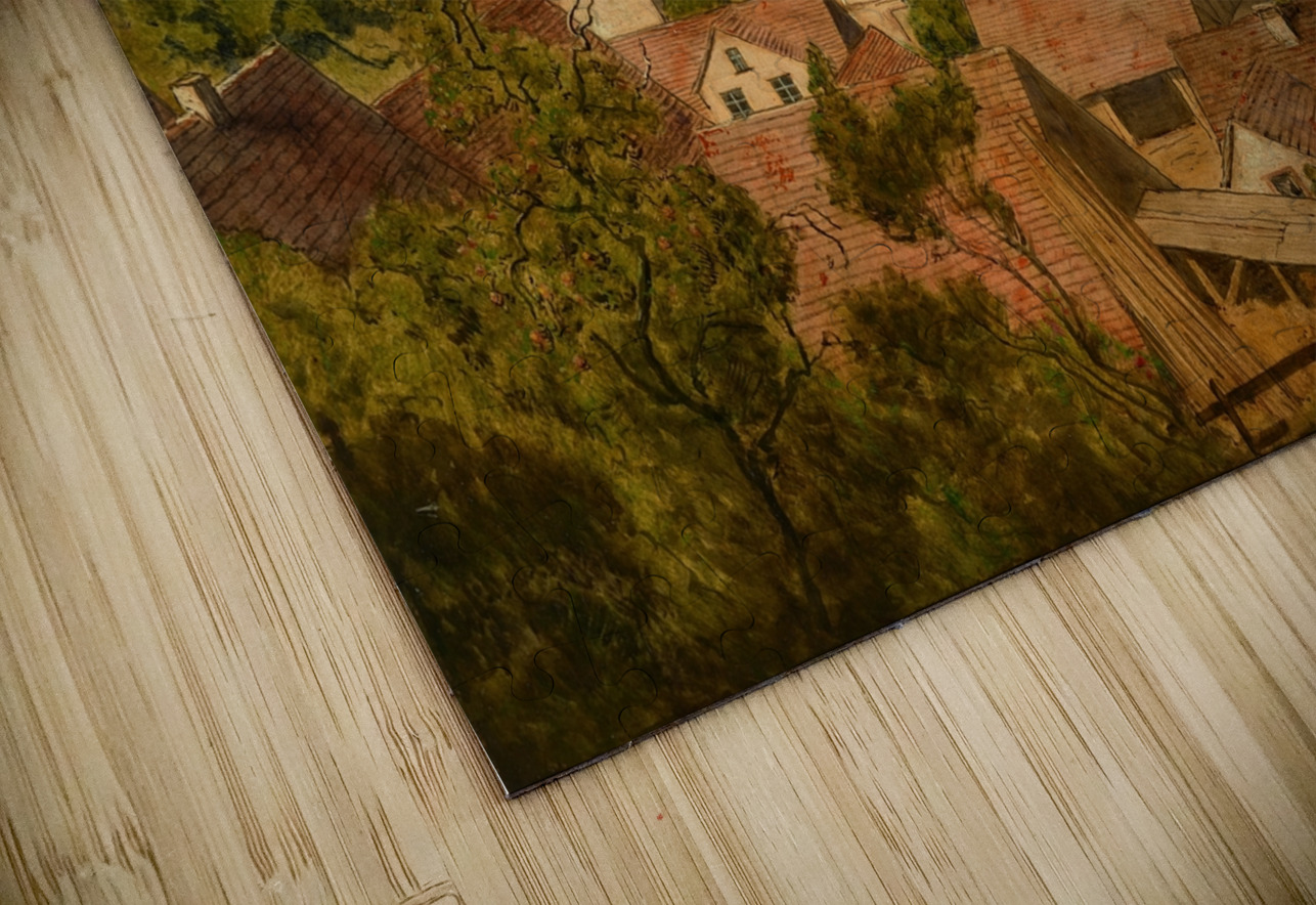 Blick auf Mamolsheim [1890] by Hans Thoma [1839–1924] MyCozyFineArt Puzzle