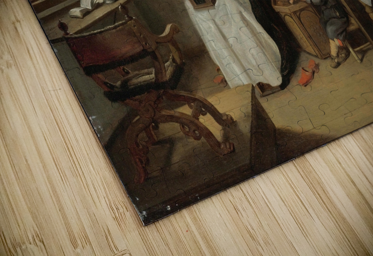 A Domestic Interior With a Family by Quirijn Van Brekelenkam [1622–1669] MyCozyFineArt Puzzle