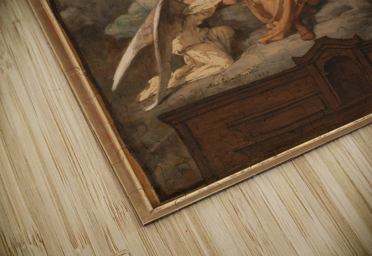 Le Repos de la Sainte Famille [1880] by Felix–Henri Giacomotti [1828–1909] MyCozyFineArt Puzzle