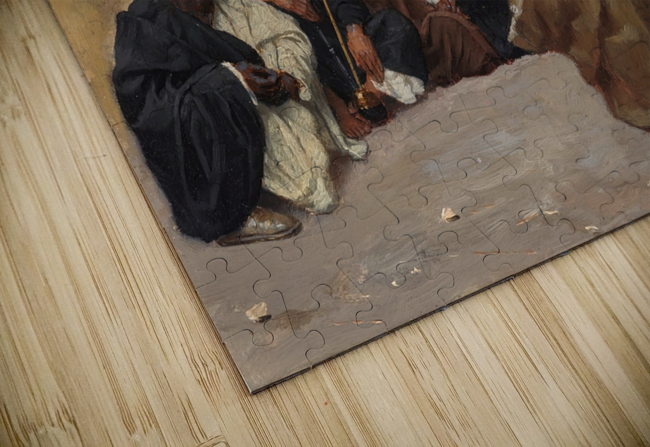 A Council Of Elders by Ludwig Deutsch [1855–1935] MyCozyFineArt Puzzle