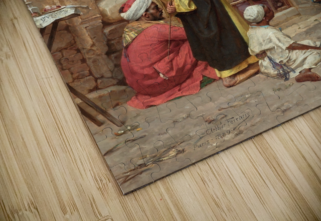 The musician [1889] by Arthur Von Ferraris [1856–1936] MyCozyFineArt Puzzle